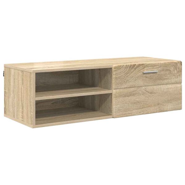 vidaXL Armadio in Legno con cassetto Rovere Sonoma 100,5 x 39 x 30 cm