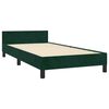 vidaXL Giroletto senza Materasso Verde Scuro 80x200 cm in Velluto