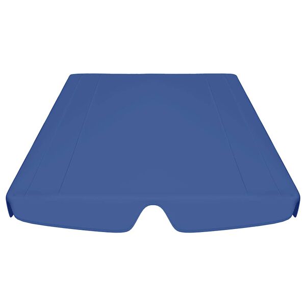 vidaXL Baldacchino per Dondolo Giardino Blu 188/168x145/110 cm