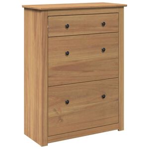 vidaXL Scarpiera PANAMA 80x35x105 cm Legno Massello di Pino