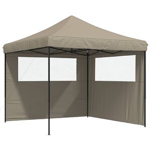 vidaXL Tenda Party 292 x 292 x 315 cm Tortora Tessuto Oxford
