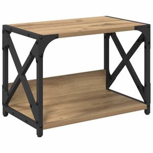 vidaXL Supporto per Stampante Rovere artigianale 44 x 26 x 31.5 cm