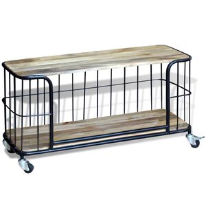 vidaXL Mobile Porta TV in Solido Legno di Mango 100x40x45 cm