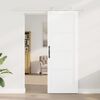 vidaXL Porta scorrevole Bianco 78 x 211 cm Pino massello
