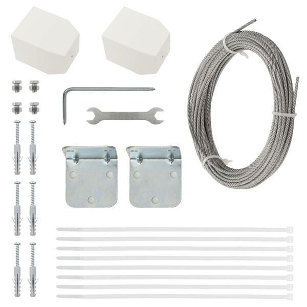 vidaXL Paravento per Balcone Nero 140x240 cm in Tessuto Oxford