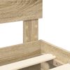 vidaXL Struttura del letto con testiera Rovere Sonoma 180 x 200 cm