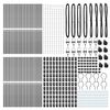 vidaXL Palo della recinzione 52 pcs Grigio 3,2 x 3,2 x 190 cm Acciaio