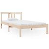 vidaXL Giroletto in Legno Massello 90x190 cm Single