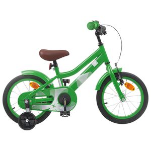 vidaXL Bicicletta per Bambini 16 Pollici per bambini di 4-6 anni Verde