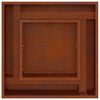 vidaXL Focolare Marrone 80 x 80 x 40 cm