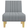 vidaXL Chaise Longue in Tessuto Grigio Chiaro