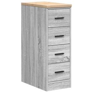 vidaXL Armadietto da Garage Grigio Sonoma 30x51x85 cm