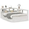 vidaXL Letto Libreria senza Materasso Bianco 140x190 cm Legno di Pino