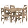 vidaXL Set da Pranzo 7 pz in Legno Massello di Acacia