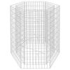 vidaXL Gabbione Letto Rialzato da Giardino Esagonale 100x90x100 cm