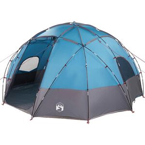 vidaXL Tenda da campeggio con tetto Blu 475 x 475 x 235 cm Poliestere