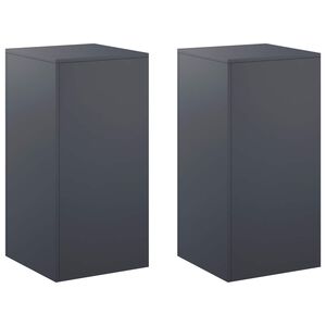 vidaXL Supporto per piante 2 pcs Antracite 40 x 40 x 80 cm