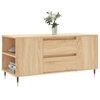 vidaXL Tavolino Salotto Rovere Sonoma 102x44,5x50 cm Legno Multistrato