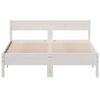 vidaXL Letto senza Materasso Bianco 120x190 cm Legno Massello di Pino