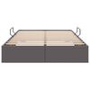 vidaXL Letto con Contenitore Grigio 120 x 190 cm Pelle sintetica