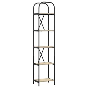vidaXL Libreria 5 livelli 40 x 30 x 183 cm Legno ingegnerizzato