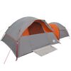 vidaXL Tenda da Campeggio 5 Persone Grigio e Arancione Impermeabile