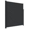 vidaXL Tenda da Sole Laterale Retrattile Nera 220x600 cm