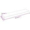 vidaXL Ripiano Muro Marrone Scuro 40x10x2 cm Massello Rovere Trattato