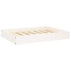 vidaXL Cuccia per Cani Bianca 71,5x54x9 cm in Legno Massello di Pino
