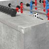 vidaXL Tavolo da Foosball Grigio Cemento 125 x 60,5 x 80 cm