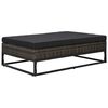 vidaXL Set Divani da Giardino 5 pz con Cuscini in Polyrattan Grigio