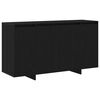 vidaXL Credenza Rovere Nero 135 x 41 x 75 cm Legno multistrato