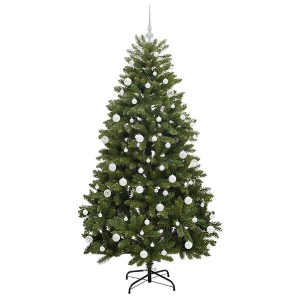 vidaXL Albero di Natale artificiale Verde 180 cm PVC e Metallo