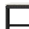vidaXL Set da Pranzo da Giardino 5 pz Nero con Cuscini in Polyrattan
