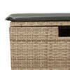 vidaXL Set Divano da Giardino 6 pz con Cuscini Beige in Polyrattan