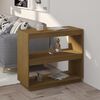 vidaXL Libreria Marrone ambra 80x35x71 cm in Legno Massello di Pino