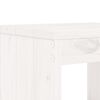 vidaXL Set Bar da Giardino 3 pz Bianco in Legno Massello di Pino