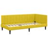 vidaXL Cornice del letto ad angolo Giallo 90 x 200 cm Velluto