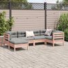 vidaXL Set Divani Giardino 6 pz Cuscini Legno Massello Abete Douglas