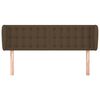 vidaXL Testiera ad Orecchio Marrone Scuro 147x23x78/88 cm in Tessuto