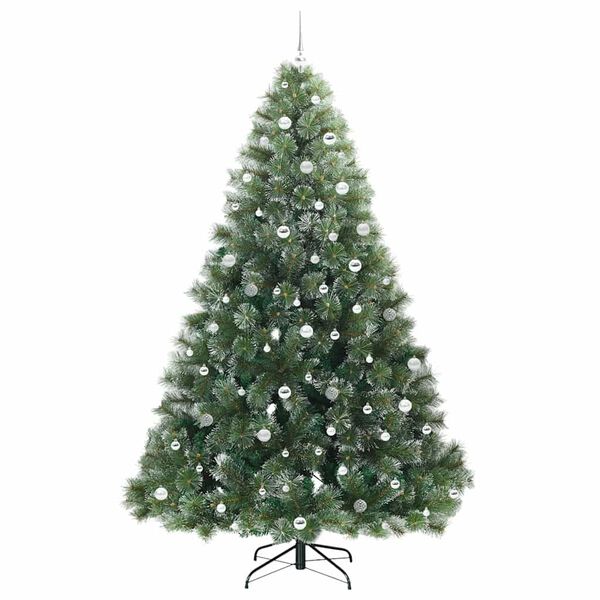 vidaXL Albero di Natale artificiale con 300 LED Verde 240 cm PE e PVC