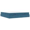 vidaXL Struttura letto con materasso 2 pz Blu Velluto