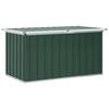 vidaXL Baule da giardino verde 129x67x65 cm