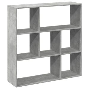 vidaXL Libreria Divisorio Grigio Cemento 102x29x103,5 cm in Truciolato