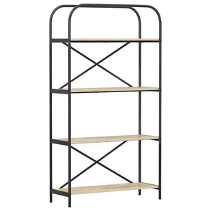 vidaXL Libreria 4 livelli 80 x 30 x 146 cm Legno ingegnerizzato