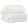 vidaXL Piumone con cuscino 2 pz Bianco Microfibra