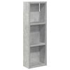 vidaXL Armadio da bagno a muro Grigio Cemento 20 x 10 x 60,5 cm