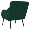 vidaXL Poltrona Verde Scuro 63x76x80 cm Velluto