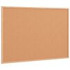 vidaXL Bacheca in sughero con cornice in legno massello di pino 80x55 cm