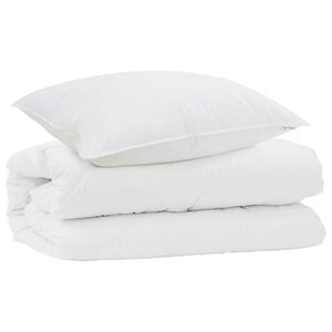 vidaXL Set di Piumoni con cuscino 2 pcs Bianco Microfibra